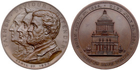 April 27, 1892 Bronze 57 mm Medal. Father . Saviour. Defender. UNC