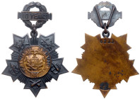 1900's. Bronze Badge 10 Years of Faithful Service N.Y.