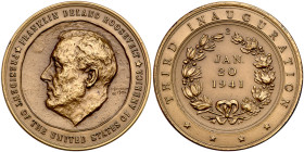 Franklin Delano Roosevelt 3rd Inauguration Jan. 20, 1941 Official Bronze Inaugural Medal. UNC