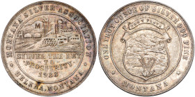 1933. Montana Dollar. KM-820. Rarity 5. MS63