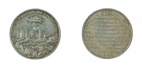 Leopold I 1658 - 1705 
Medaglia 1686 per la presa di Ofen (Buda) argento, incisore del conio, al diritto “GH” (Georg Hautsch, 1659 - 1745), al rovesc...