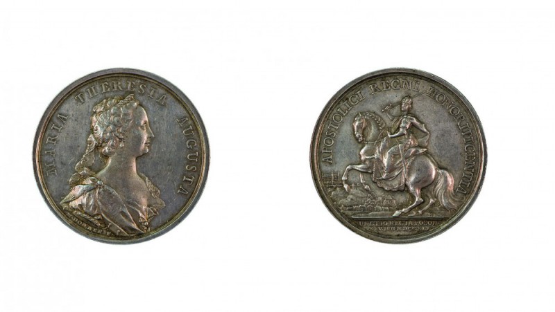 Maria Theresia 1740 - 1780 
Medaglia 1741 per l’incoronazione e l’unzione in Un...