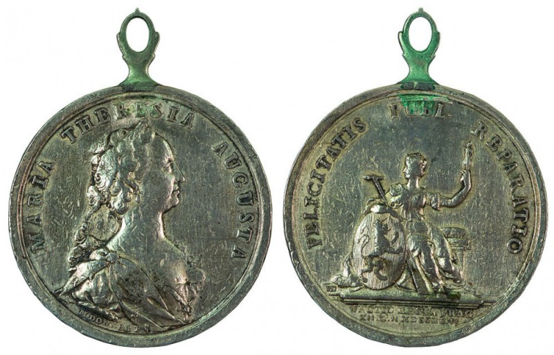 Maria Theresia 1740 - 1780 
Medaglia 1743 per l’incoronazione e l’unzione in Bo...