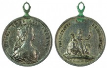 Maria Theresia 1740 - 1780 
Medaglia 1743 per l’incoronazione e l’unzione in Boemia argento, incisore del conio “M. DONNER” (Matth€us Donner, 1704 - ...