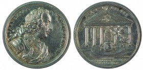 Maria Theresia 1740 - 1780 
Medaglia 1745 per l’elezione a Imperatore di Francesco I Stefano argento, incisore del conio al diritto „A.R.W.“ (Adam Ru...