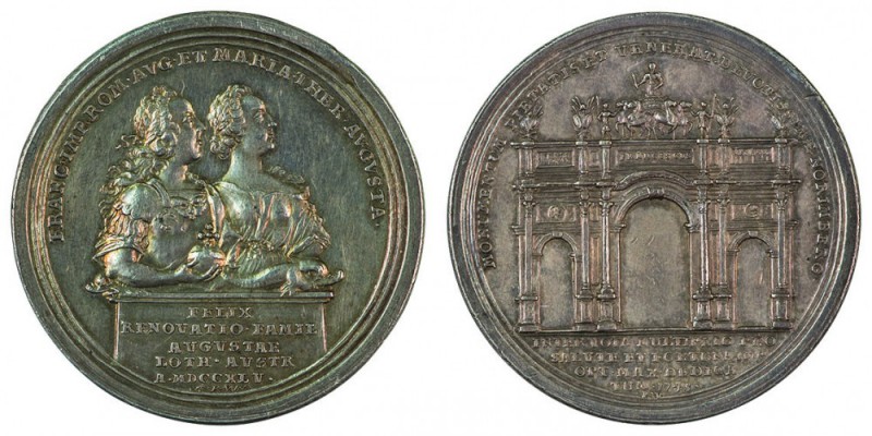 Maria Theresia 1740 - 1780 
Medaglia 1745 per la cerimonia di omaggio di Norimb...