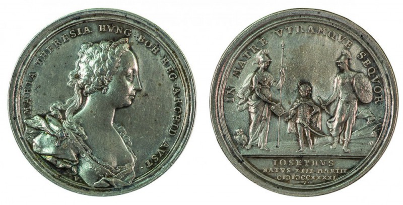 Maria Theresia 1740 - 1780 
Medaglia per l’educazione del principe ereditario A...