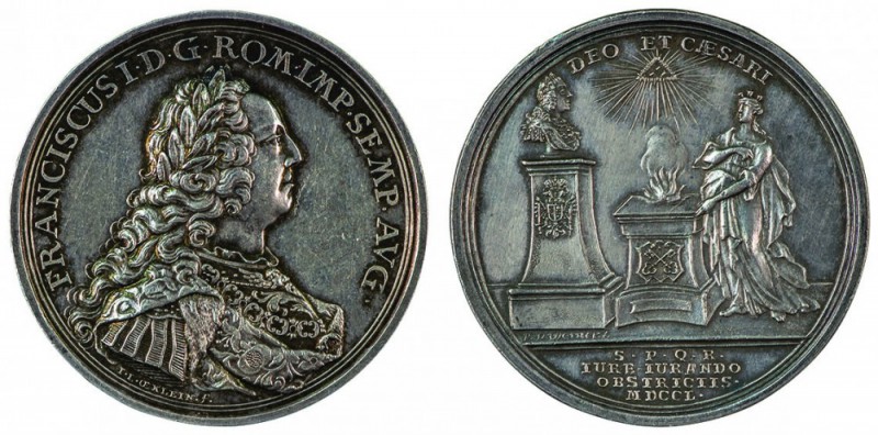 Maria Theresia 1740 - 1780 
Medaglia 1750 per la cerimonia di omaggio della cit...