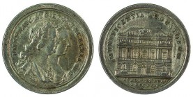 Maria Theresia 1740 - 1780 
Medaglia 1756 per la costruzione del palazzo dell’Università di Vienna argento, incisore del conio “MD” (Matth€us Donner,...