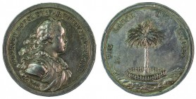 Maria Theresia 1740 - 1780 
“Gnadenmedaille” con motto al rovescio senza data (1759) dell’Arciduca Pietro Leopoldo argento, incisore del conio al dir...