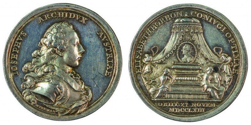 Maria Theresia 1740 - 1780 
Medaglia 1763 per la morte della Principessa eredit...
