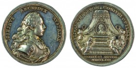 Maria Theresia 1740 - 1780 
Medaglia 1763 per la morte della Principessa ereditaria Elisabetta di Borbone-Parma, moglie dell’Arciduca Giuseppe argent...