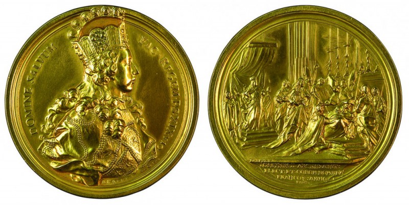 Maria Theresia 1740 - 1780 
Medaglia 1764 per l’incoronazione di Giuseppe come ...