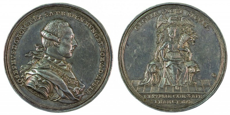 Maria Theresia 1740 - 1780 
Medaglia 1764 per l’incoronazione di Giuseppe come ...