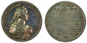 Maria Theresia 1740 - 1780 
Medaglia 1768 per la costruzione della chiesa di Santo Stefano a Esztergom argento, incisore del conio “A. WIDEMAN” (Anto...
