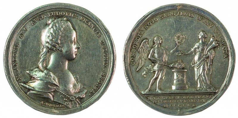 Maria Theresia 1740 - 1780 
Medaglia 1770 per il matrimonio dell’Arciduchessa M...