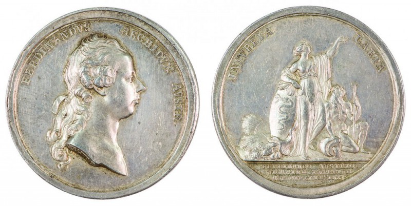 Maria Theresia 1740 - 1780 
Medaglia 1771 per la nomina dell’Arciduca Ferdinand...