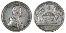 Maria Theresia 1740 - 1780 
Medaglia 1773 per la morte della Duchessa Carolina di Lorena e Bar (sorella dell’Imperatore Francesco I) argento, incisor...