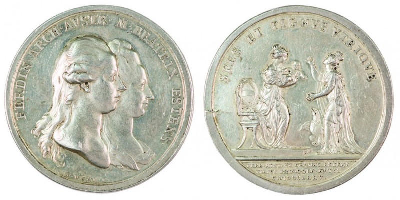 Maria Theresia 1740 - 1780 
Medaglia 1775 per la nascita dell’Arciduca Joseph F...