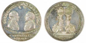 Maria Theresia 1740 - 1780 
Medaglia 1779 per la pace di Teschen (Slesia) con la Prussia argento, incisore del conio Johann Christian Reich (1740 – 1...