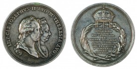 Maria Theresia 1740 - 1780 
Medaglia 1780 per il miglioramento dell’organizzazione scolastica in Ungheria argento, incisore del conio „I. N. WIRT“ (J...