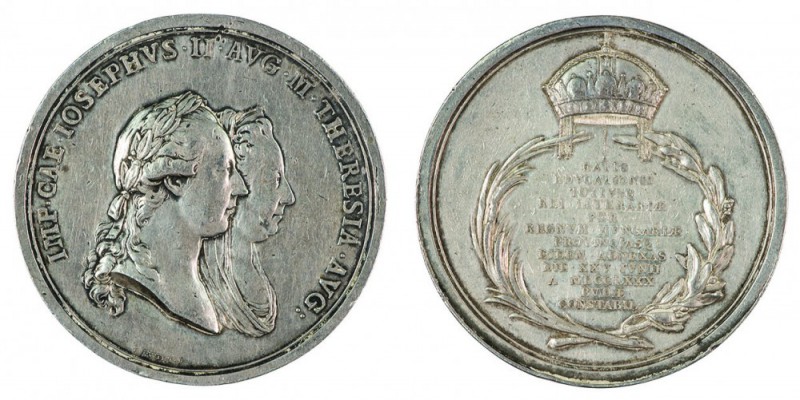 Maria Theresia 1740 - 1780 
Medaglia 1780 per il miglioramento dell’organizzazi...