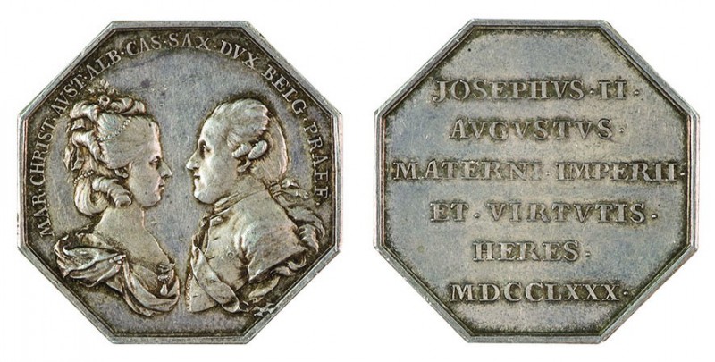 Joseph II 1780 - 1790 
Gettone die Paesi Bassi 1780 per l’inizio del regno dell...