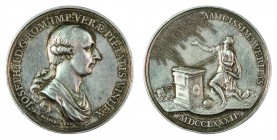 Joseph II 1780 - 1790 
Medaglia 1782 per la concessione della libertà religiosa ai Protestanti e agli Ebrei (cosiddetta “Toleranzpatent”) argento, in...