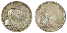 Leopold II 1790 – 1792 
Medaglia 1791 per l’incontro e la pace di Pillnitz argento del diametro di mm. 50, incisore del conio „C.I. KRÜGER IUN.“ (Chr...