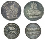 Franz II./I. 1792 – 1835 
Insieme di due gettoni 1792 gettone (di modulo grande) per l’incoronazione d’Ungheria, argento del diametro di mm. 25; gett...