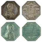 Franz II./I. 1792 – 1835 
Insieme di due medaglie 1793 per il rientro del nuovo Governatore del Belgio Arciduca Carlo (1771-1847) una in argento e un...