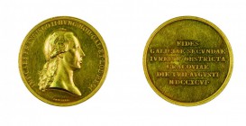 Franz II./I. 1792 – 1835 
Medaglia 1796 per la cerimonia di omaggio della Galizia a Cracovia (Krakow, Polonia) oro del peso di 20 Ducati (gr. 69,74),...
