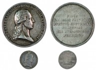 Franz II./I. 1792 – 1835 
Insieme di due medaglie 1796 per la cerimonia di omaggio della Galizia a Cracovia (Krakow, Polonia) medaglia, diametro mm. ...