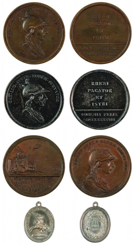 Franz II./I. 1792 – 1835 
Insieme di quattro medaglie 1798 per l’Arciduca Carlo...