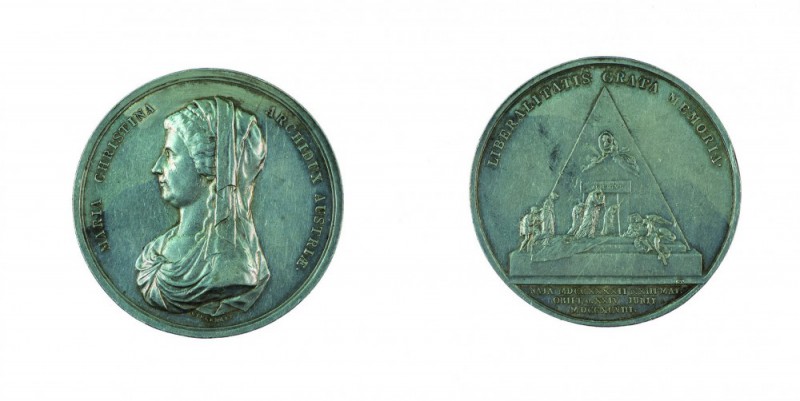 Franz II./I. 1792 – 1835 
Medaglia 1798 per la morte dell’Arciduchessa Maria Cr...