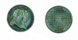 Franz II./I. 1792 – 1835 
Medaglia 1799 per l’alleanza dell’Austria con la Russia nella guerra contro la Francia argento, incisore del conio „BALDENB...