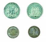 Franz II./I. 1792 – 1835 
Insieme di due medaglie 1801 per la pace di Luneville medaglia di „Neuss“ (Johann Jakob Neuss, 1770 - 1847), argento, minim...