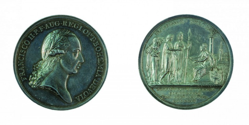 Franz II./I. 1792 – 1835 
Medaglia 1804 per il viaggio dell’Imperatore in Boemi...