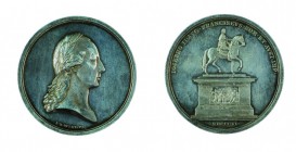 Franz II./I. 1792 – 1835 
Medaglia 1806 per l’edificazione del monumento equestre a Giuseppe II argento, incisore del conio “I. N. WIRT” (Johann Nepo...