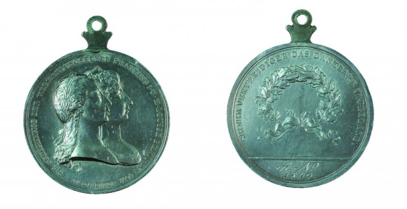 Franz II./I. 1792 – 1835 
Medaglia 1808 per il terzo matrimonio dell’Imperatore...