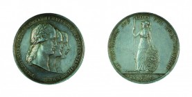 Franz II./I. 1792 – 1835 
Medaglia 1813 per l’alleanza fra Prussia, Austria e Russia argento, incisore del conio „LESSER“ (Carl Lesser, 1782 – 1849),...