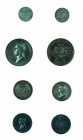 Franz II./I. 1792 – 1835 
Insieme di quattro medaglie 1815 per la cerimonia di omaggio a Venezia medaglia di modulo grande in bronzo; medaglia di mod...