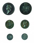 Franz II./I. 1792 – 1835 
Insieme di tre medaglie 1815 per la cerimonia di omaggio a Milano medaglia di modulo grande in bronzo; medaglia di modulo m...