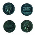 Franz II./I. 1792 – 1835 
Insieme di due medaglie 1815 per l’arrivo dell’Imperatore a Milano bronzo, incisore del conio “L. COSSA” (Ludwig Cossa, 178...