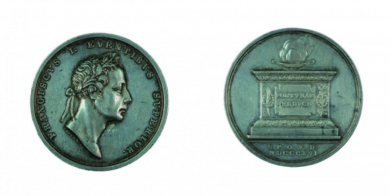 Franz II./I. 1792 – 1835 
Medaglia 1816 (di modulo grande) per il ritorno dell’...