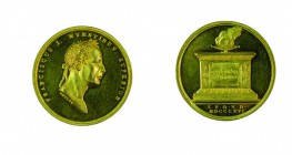 Franz II./I. 1792 – 1835 
Medaglia 1816 (di modulo piccolo) per il ritorno dell’Imperatore a Vienna oro del peso di 12 Ducati (gr. 41,84), incisore d...
