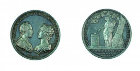 Franz II./I. 1792 – 1835 
Medaglia 1816 per il quarto matrimonio dell’Imperatore con Carolina Augusta, figlia di Massimiliano I Giuseppe di Baviera a...