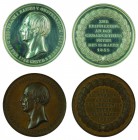Franz II./I. 1792 – 1835 
Insieme di due medaglie 1835 per la cerimonia di commemorazione a Berlino una in argento e una in bronzo, incisore del coni...