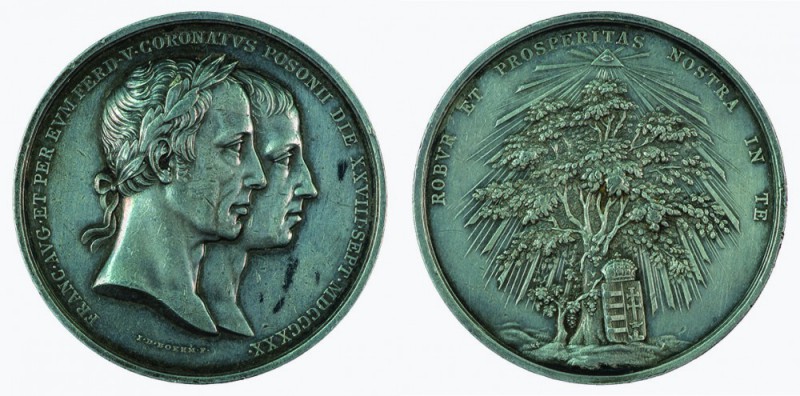 Ferdinand I 1830 - 1848
Medaglia 1830 per l’incoronazione a Re d’Ungheria in Pr...