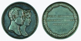 Ferdinand I 1830 - 1848
Medaglia 1831 per il matrimonio con la Principessa Maria Anna Carolina di Sardegna argento, incisore del conio “J. LANG” (Jos...
